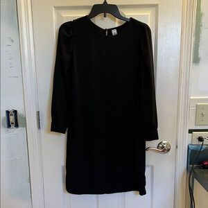 Old Navy Classic Black Long Sleeve Dress